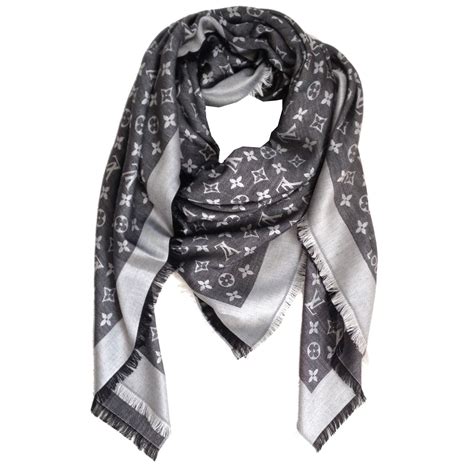 louis vuitton monogram denim shawl price|louis Vuitton Monogram shawl black.